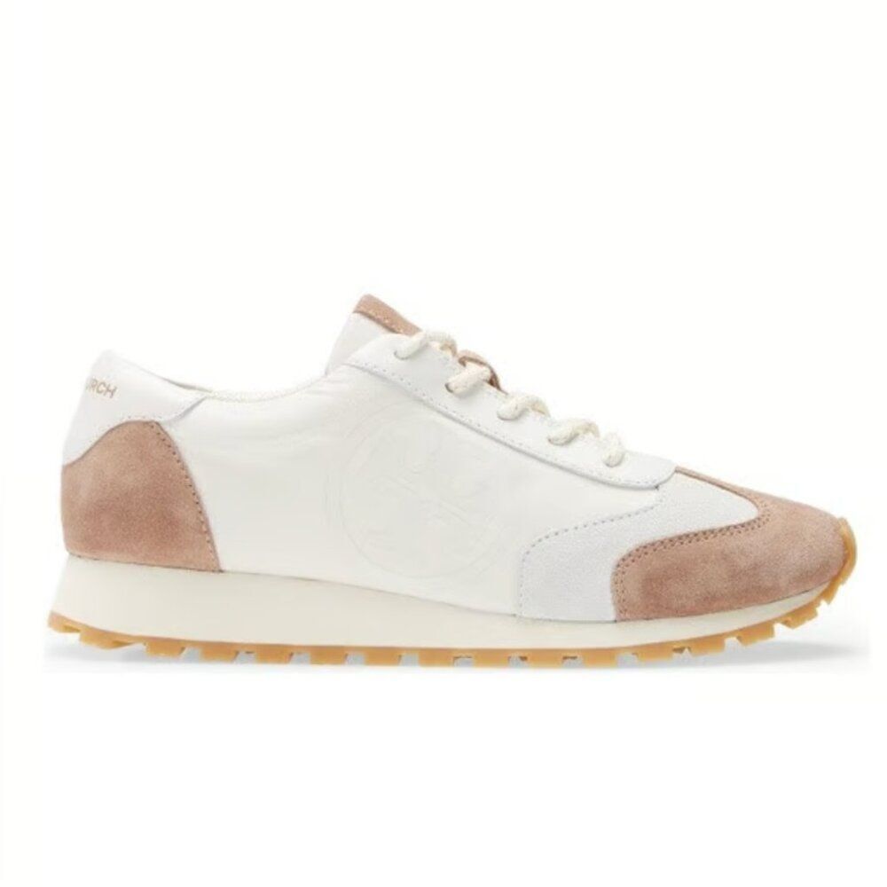 Tory Burch Nylon Colorblock Pattern Sneakers In Size 7.5m